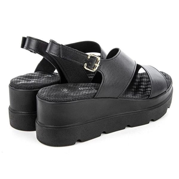 Muya 34219 Zuva Siyah Kadın Anatomik Sandalet