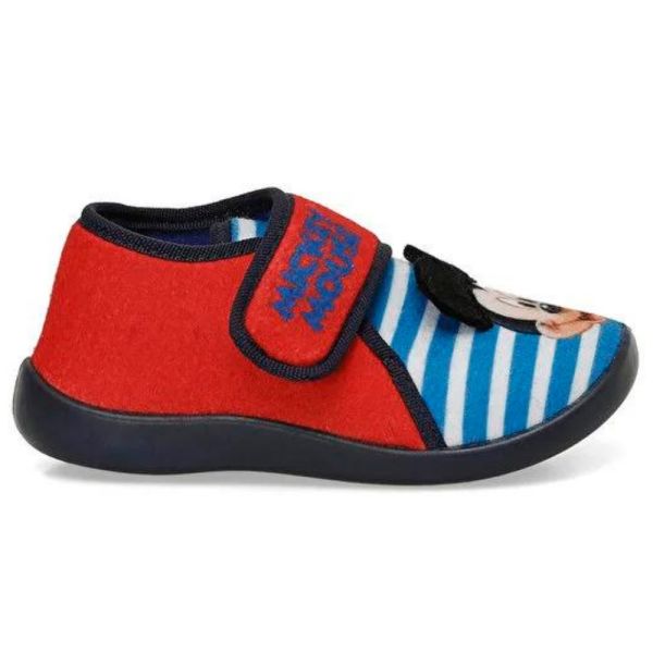 Mickey Mouse Debb 4PR Kırmızı Çocuk Kreş Ev Ayakkabısı