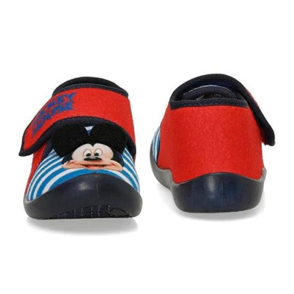 Mickey Mouse Debb 4PR Kırmızı Çocuk Kreş Ev Ayakkabısı