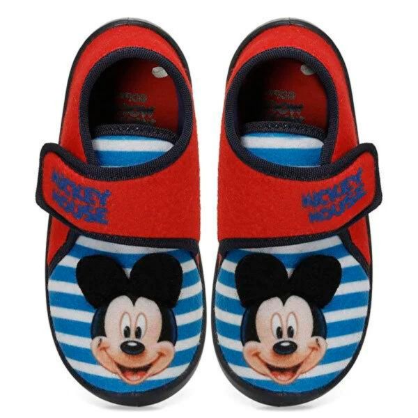 Mickey Mouse Debb 4PR Kırmızı Çocuk Kreş Ev Ayakkabısı