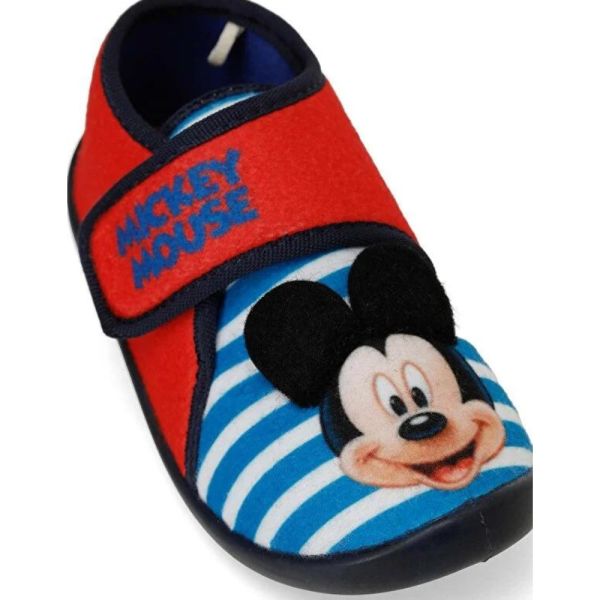 Mickey Mouse Debb 4PR Kırmızı Çocuk Kreş Ev Ayakkabısı
