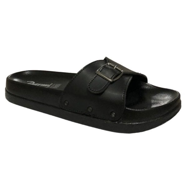 Parmi 19103 Siyah Kadın Günlük Tokalı Ayarlanabilir Terlik