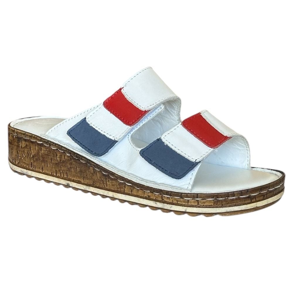 Cex 25Y NBL04 Beyaz Kadın Hakiki Deri Günlük Terlik