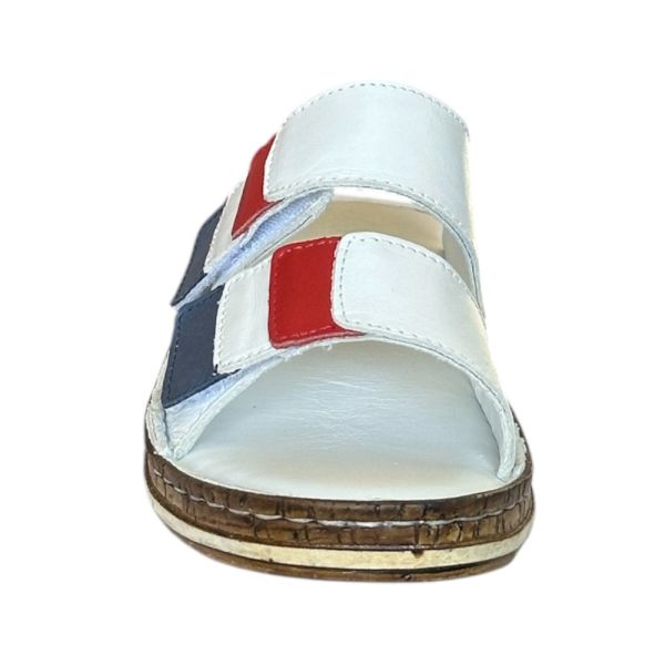 Cex 25Y NBL04 Beyaz Kadın Hakiki Deri Günlük Terlik