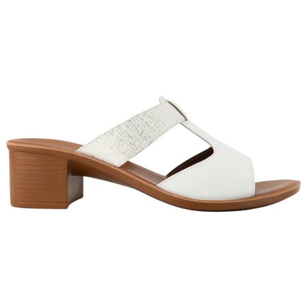Muya 31010 Ceria Beyaz Kadın Topuklu Terlik
