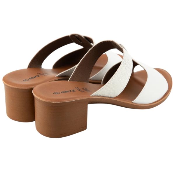 Muya 31010 Ceria Beyaz Kadın Topuklu Terlik