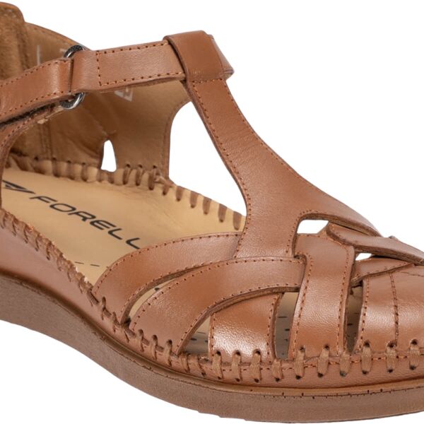 Forelli 22526 Larni-G Taba Kadın Comfort Deri Sandalet