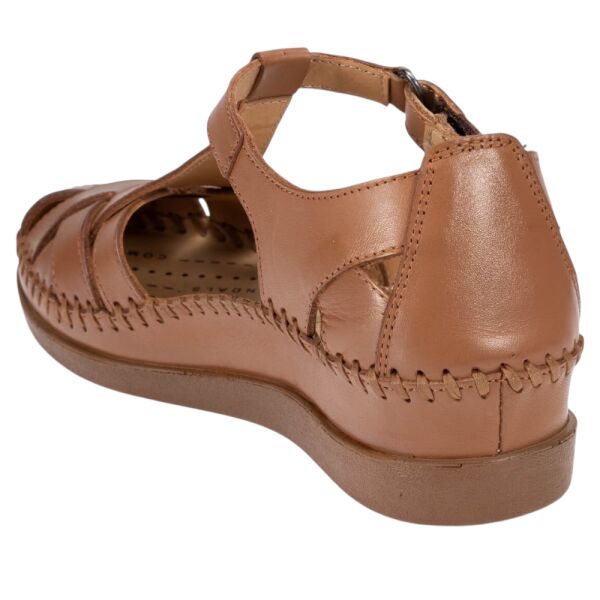 Forelli 22526 Larni-G Taba Kadın Comfort Deri Sandalet