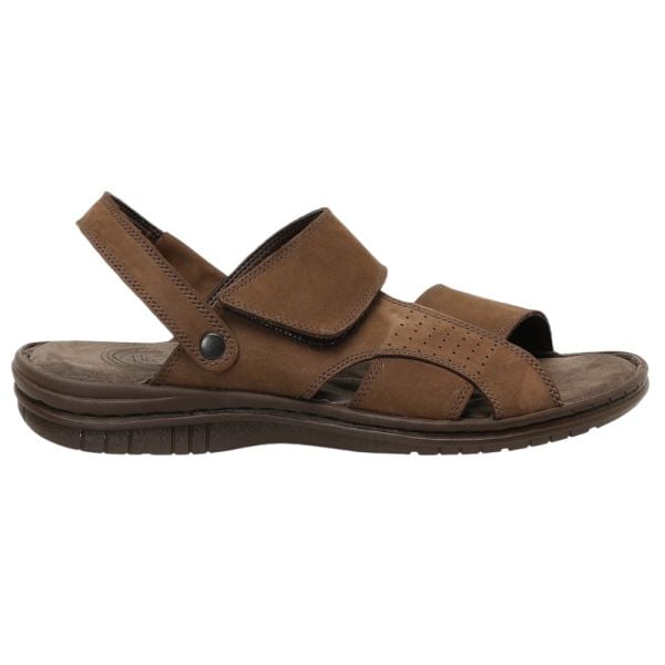 Polaris 106894N 5FX Kahve Erkek Comfort Deri Sandalet