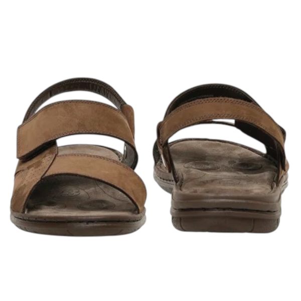 Polaris 106894N 5FX Kahve Erkek Comfort Deri Sandalet