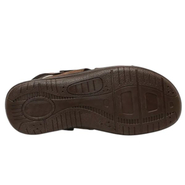 Polaris 106894N 5FX Kahve Erkek Comfort Deri Sandalet