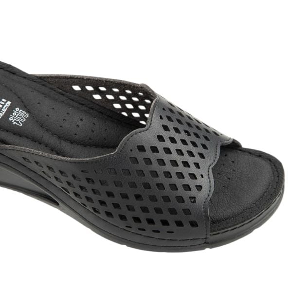 Muya 35209 Brosa Siyah Kadın Anatomik Terlik