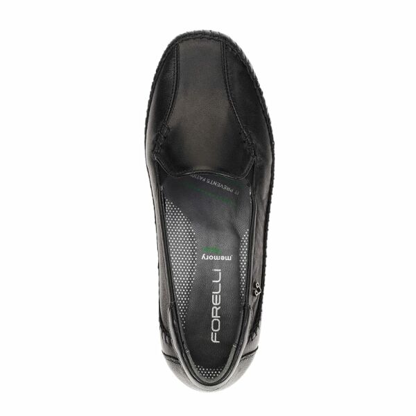 Forelli 51306 Marla-G Siyah Kadın Comfort Deri Ayakkabı