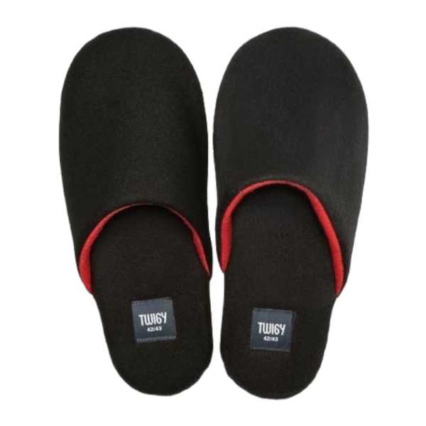 Twigy YY1085 Tw Marko Siyah Erkek Ev İçi Terlik