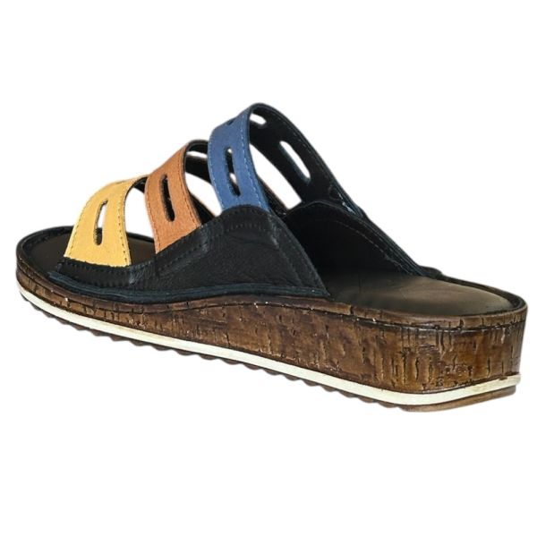 Cex 25Y NBL05 Siyah Kadın Hakiki Deri Günlük Terlik