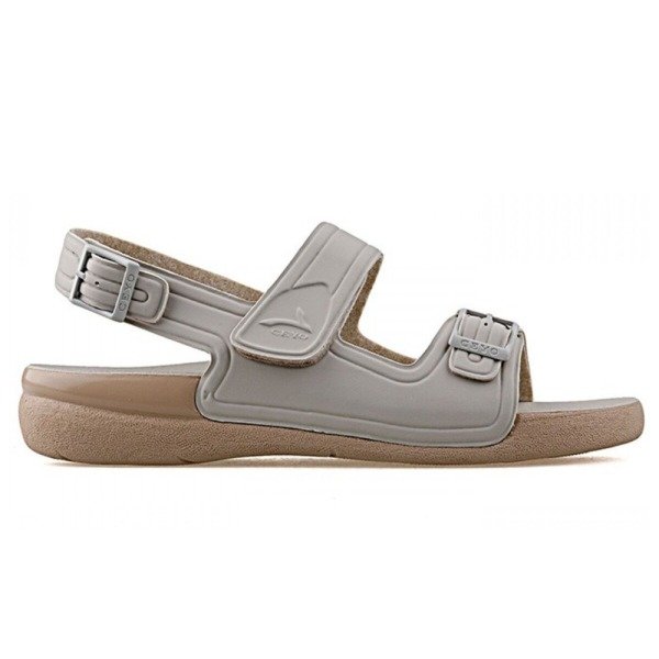 Ceyo 1300-4 Krem Kadın Anatomik Sandalet