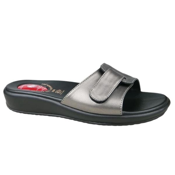 Ceyo 9200-12 Platin Kadın Hafızalı Jel Taban Topuk Dikeni Terlik