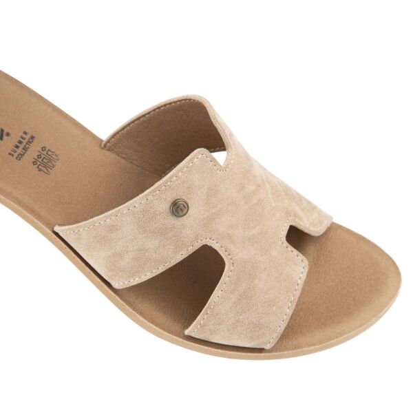 Muya 36005 İliyonse Krem Kadın Topuklu Terlik