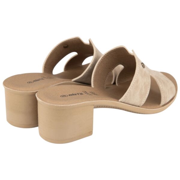 Muya 36005 İliyonse Krem Kadın Topuklu Terlik