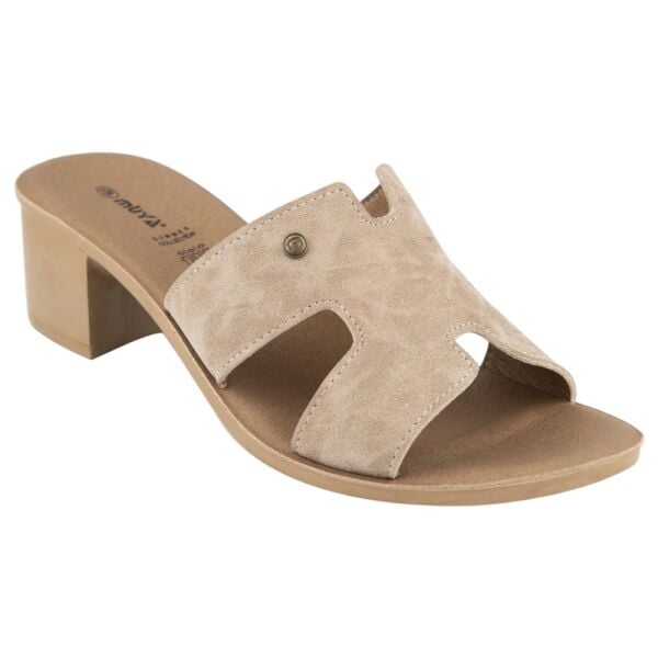 Muya 36005 İliyonse Krem Kadın Topuklu Terlik