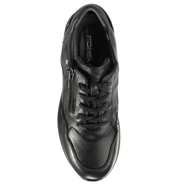 Forelli 30302-G Misha Siyah Kadın Comfort Deri Ayakkabı