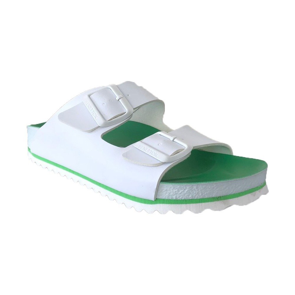 Benetton BN-1084 Yeşil Kadın Günlük Terlik