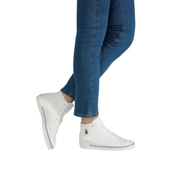 U.S Polo Assn Penelope High WT 2PR Beyaz Kadın Sneaker