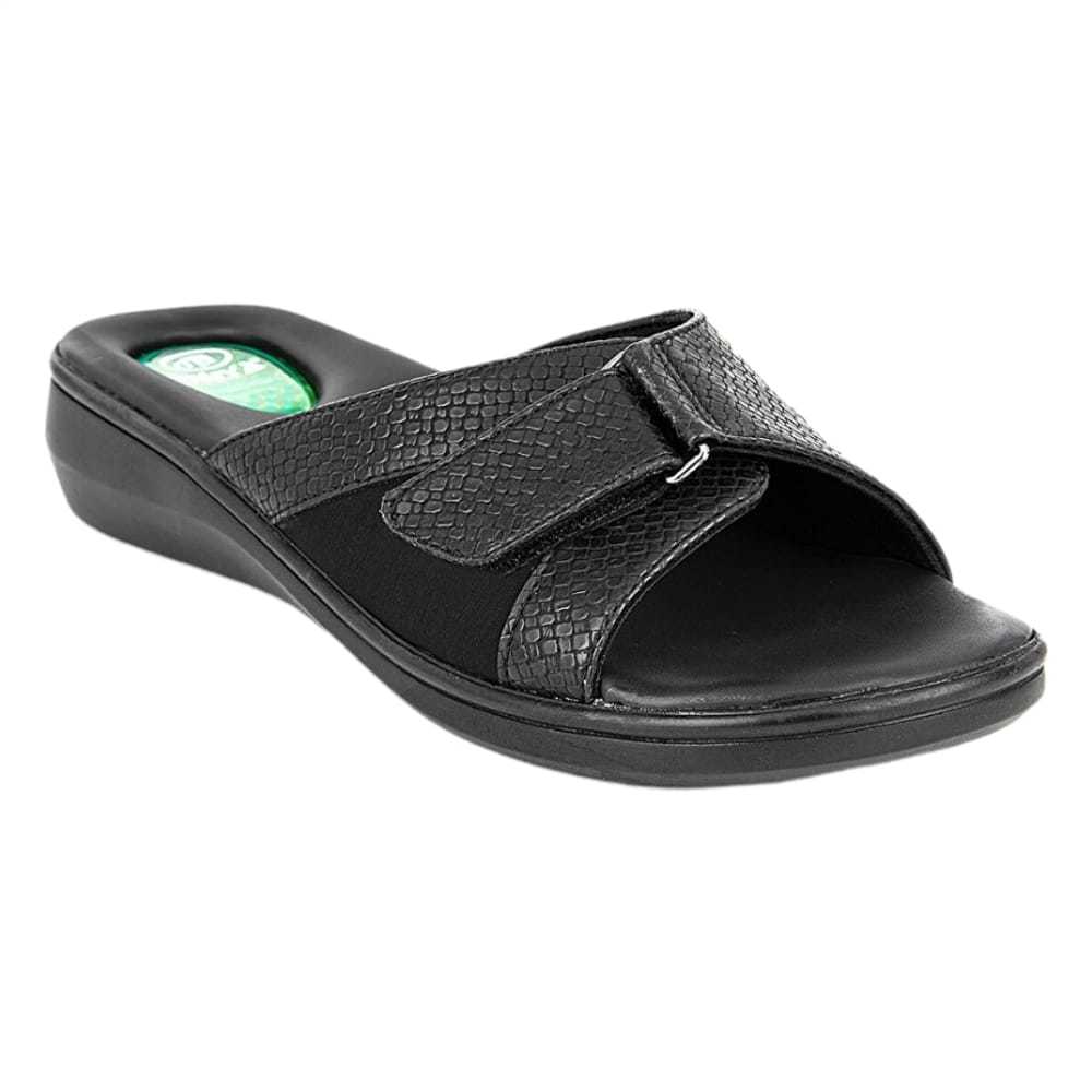 Muya 32201 Valdes Siyah Kadın Kemik Çıkıntısı Terlik