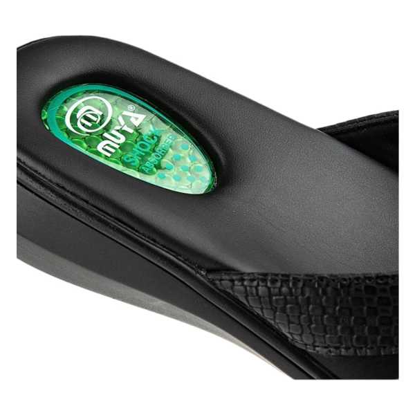 Muya 32201 Valdes Siyah Kadın Kemik Çıkıntısı Terlik