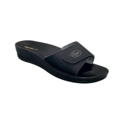 Ceyo Minerva Cırtlı Siyah Kadın Anatomik Terlik