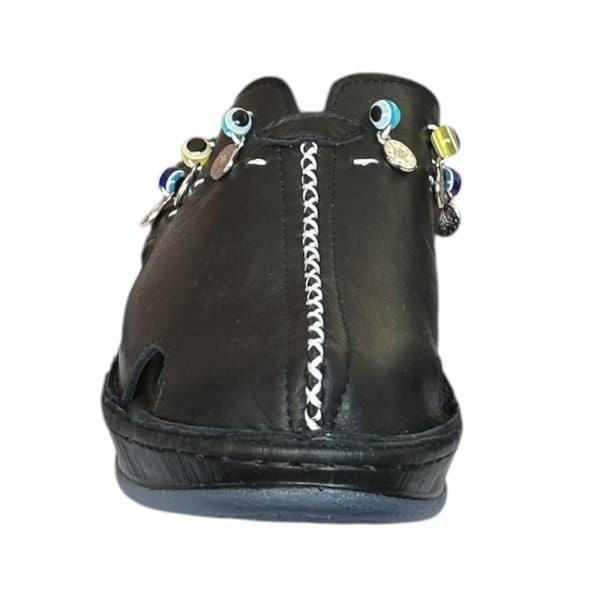 Cex 25Y NBL07 Siyah Kadın Hakiki Deri Günlük Terlik