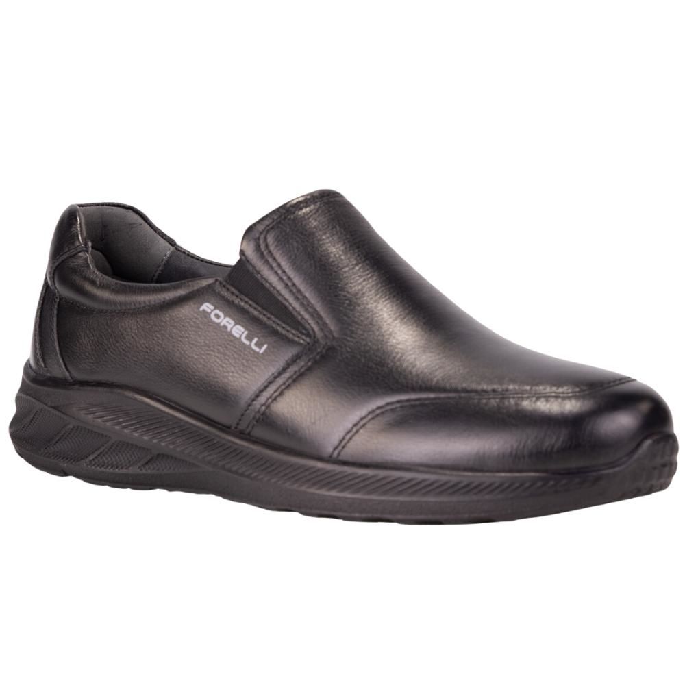 Forelli 47927-G Nexus Siyah Erkek Comfort Deri Ayakkabı