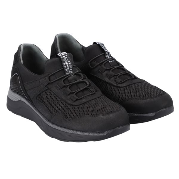 Forelli 46002-G Cedric Siyah Nubuk Erkek Comfort Ayakkabı
