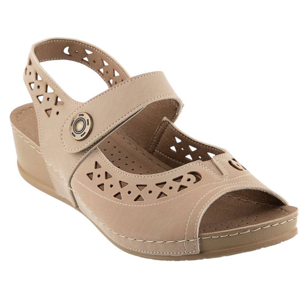 Muya 31130 Terra Açık Vizon Kadın Anatomik Sandalet