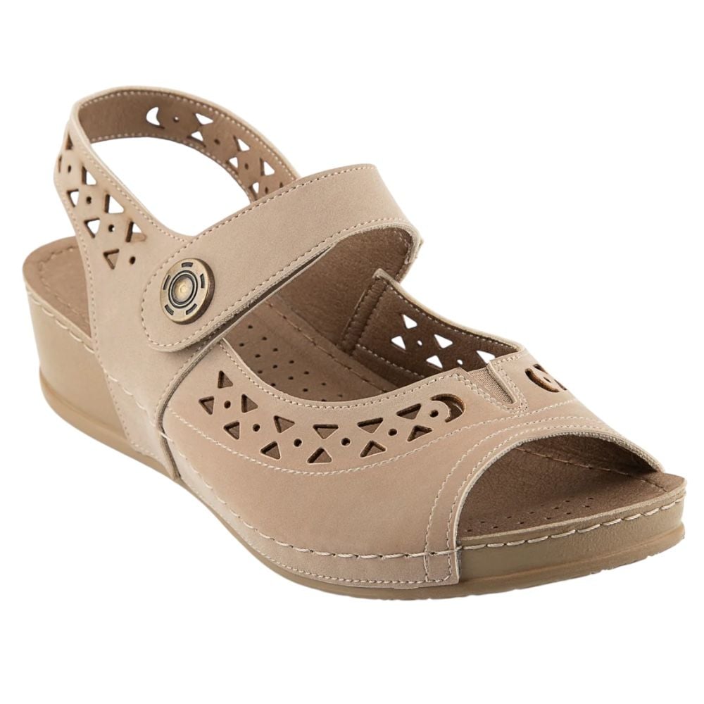 Muya 31130 Terra Açık Vizon Kadın Anatomik Sandalet