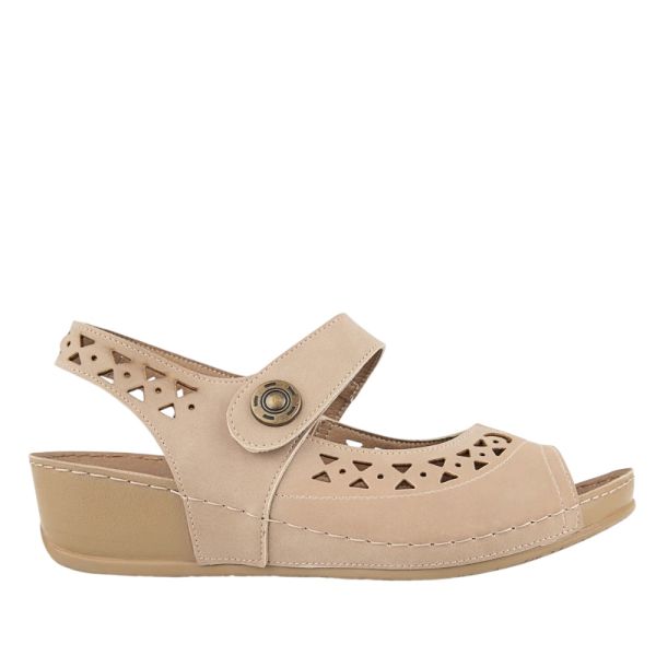 Muya 31130 Terra Açık Vizon Kadın Anatomik Sandalet