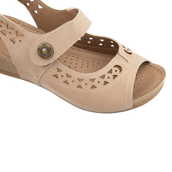 Muya 31130 Terra Açık Vizon Kadın Anatomik Sandalet