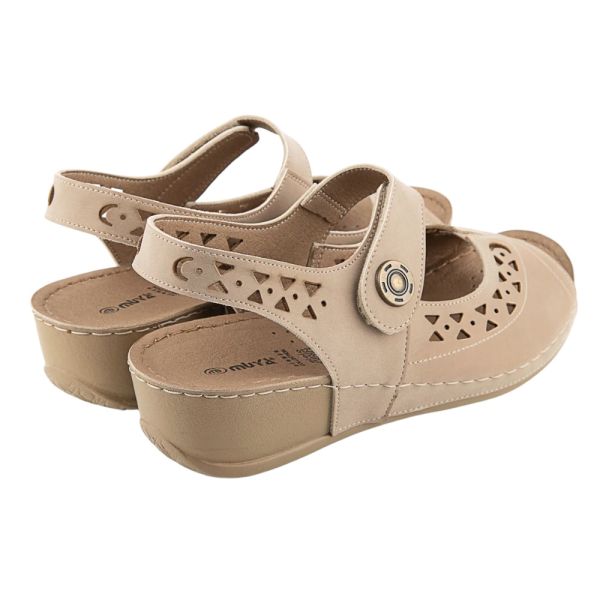 Muya 31130 Terra Açık Vizon Kadın Anatomik Sandalet