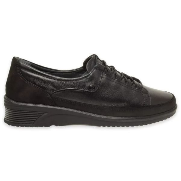 Forelli 48201-G Bety Siyah Kadın Comfort Deri Ayakkabı