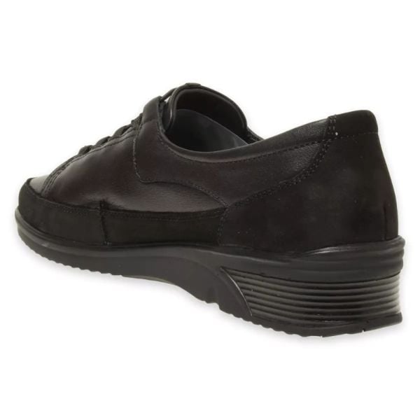 Forelli 48201-G Bety Siyah Kadın Comfort Deri Ayakkabı