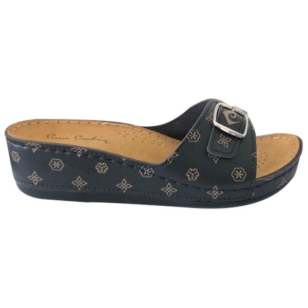 Pierre Cardin 6154 Siyah Kadın Günlük Comfort Terlik