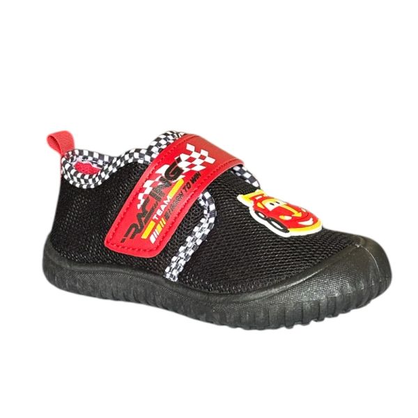 Gezer 3449.00 Siyah/Kırmızı Çocuk Kreş Yazlık Ev Ayakkabısı