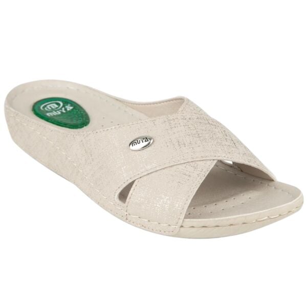 Muya 31124 Cyrus Bej Kadın Anatomik Topuk Dikeni Terlik