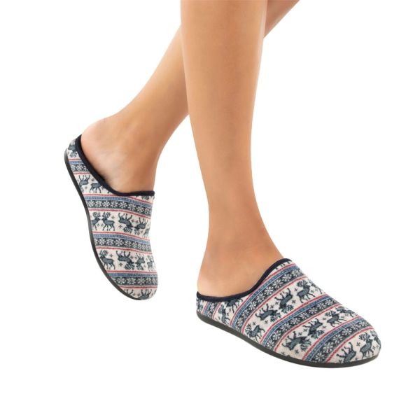Muya 32909 Papilio Lacivert Kadın Ev İçi Terlik