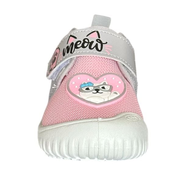 Gezer 3447.00 Gri/Pembe Çocuk Kreş Yazlık Ev Ayakkabısı