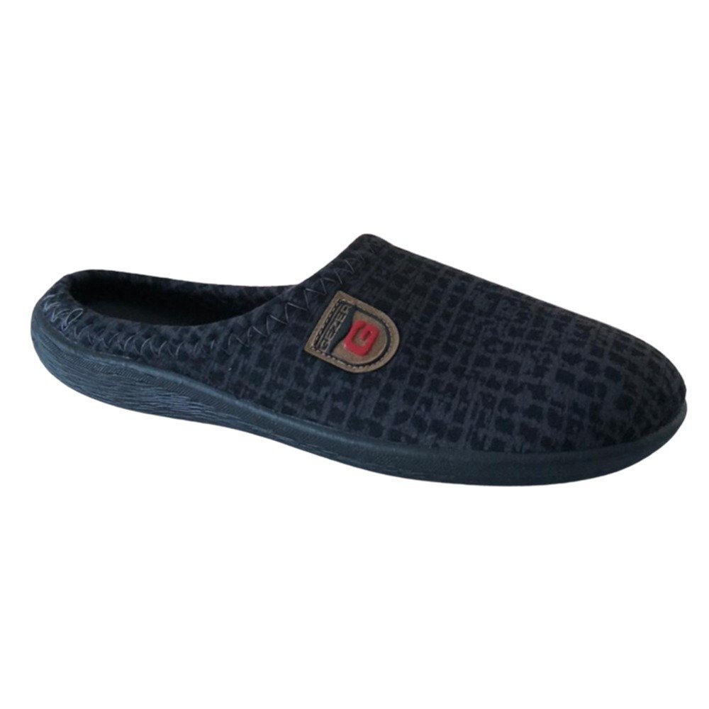 Gezer 12675 Siyah Erkek Kışlık Ev İçi Terlik