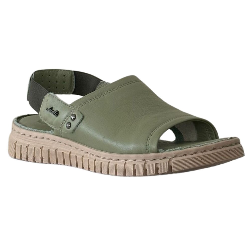 Forelli 38501 Gloria-G Avokado Kadın Comfort Deri Sandalet