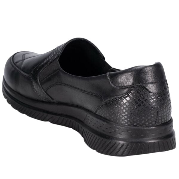 Forelli 29415-G Dilmen Siyah Kadın Comfort Deri Ayakkabı
