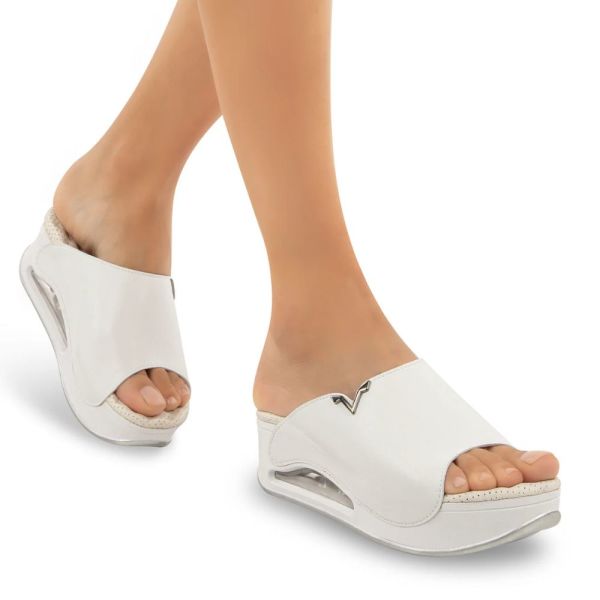 Muya 31212 Aero Beyaz Kadın Air Taban Terlik