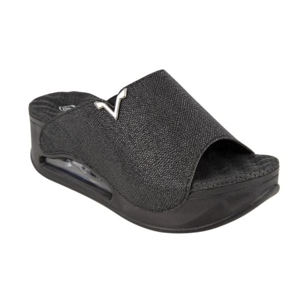 Muya 31212 Aero Baskılı Siyah Kadın Air Taban Terlik